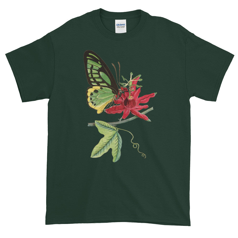 Birdwing Butterfly on Flower Adult Unisex T-shirt