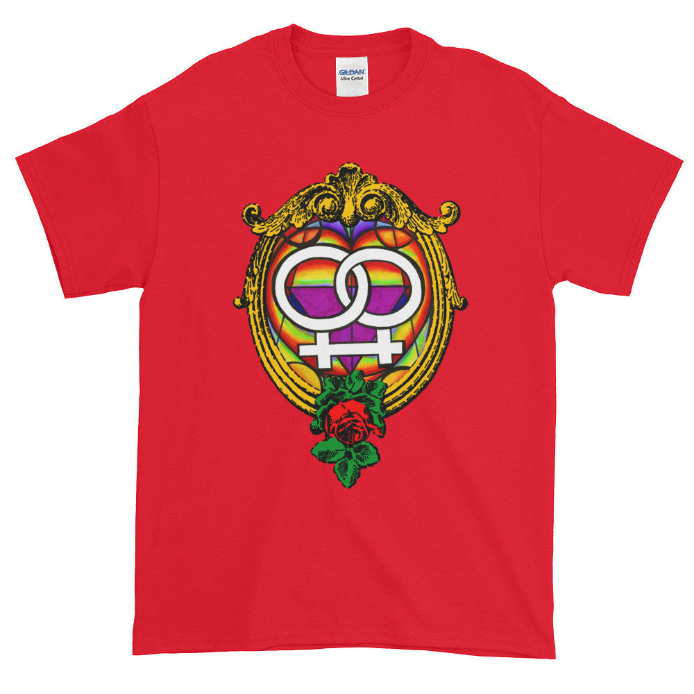 Lesbian Love LGBT Adult Unisex T-shirt