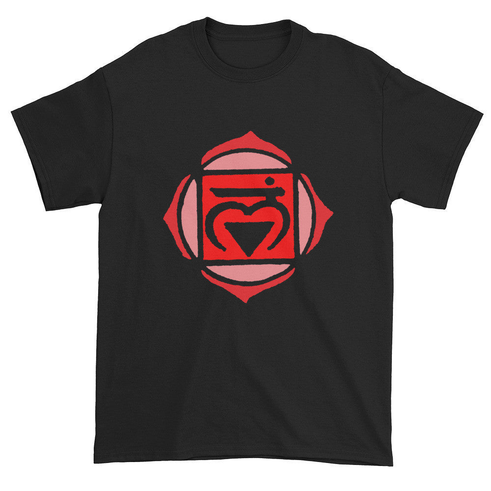 1st Chakra Muladhara Red Love Root Unisex Black T-shirt