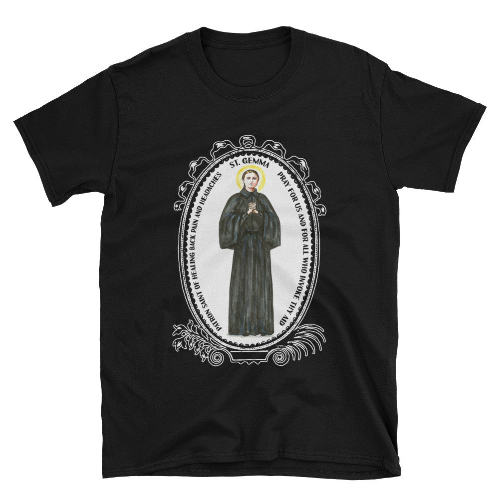 St Gemma Patron of Healing Back Pain & Headaches Unisex T-Shirt