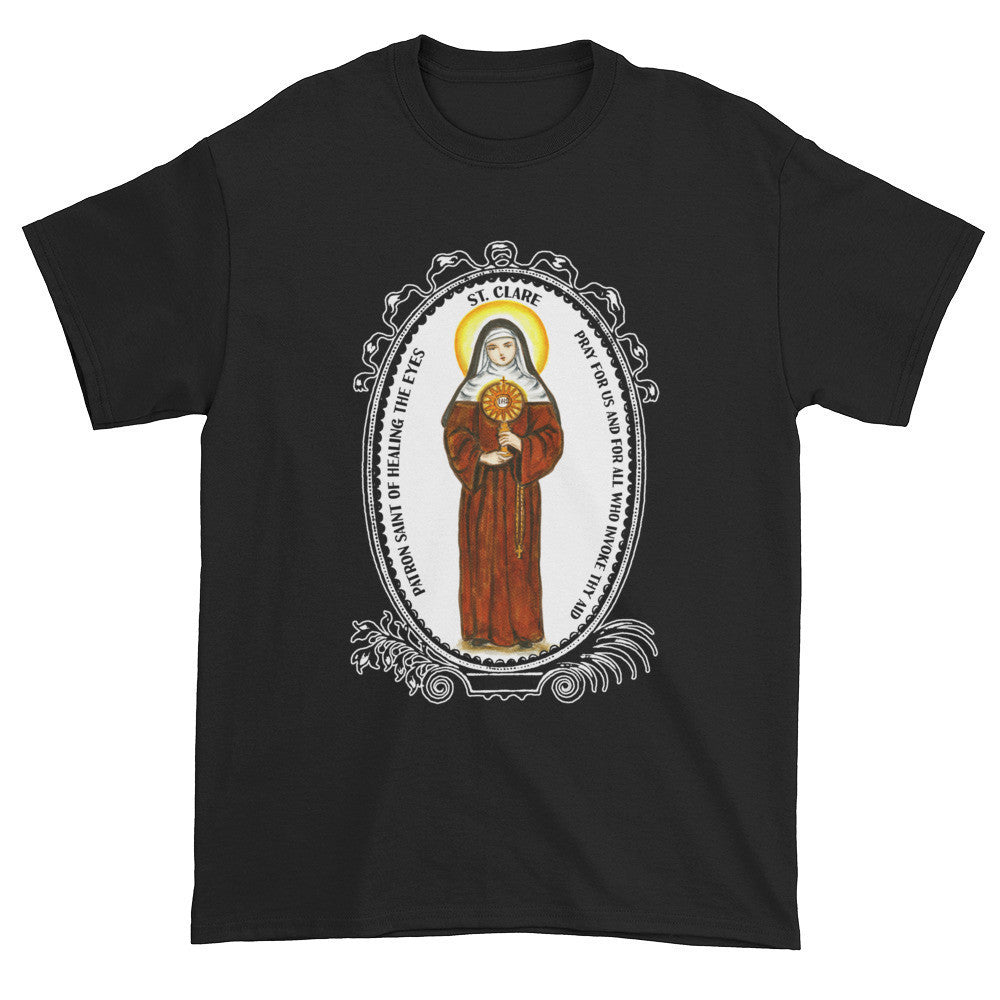 St Clare Patron of Healing the Eyes Unisex T-shirt