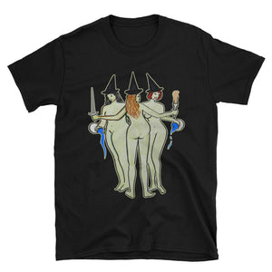 Triple Moon Goddess Witches Unisex T-Shirt