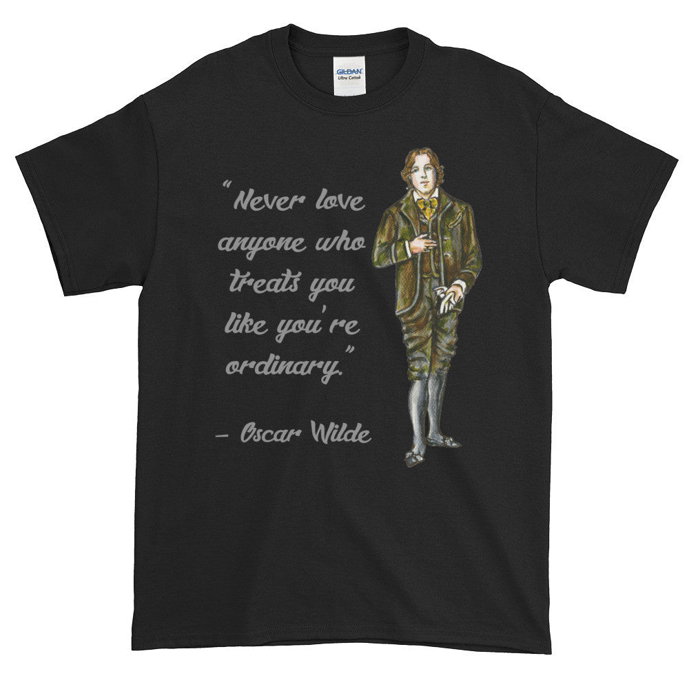 Oscar Wilde Ordinary Love Quote Adult Unisex T-shirt