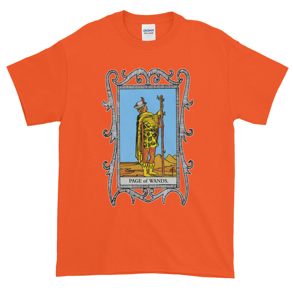 Page of Wands Tarot Card Unisex Adult T-shirt