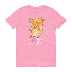 Sweet Pig Love Vegans Unisex T-shirt