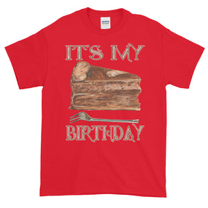 It's My Birthday Slice of Chocolate Cake Adult Unisex T-shirt