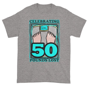 Celebrating 50 Pounds Lost Unisex T-shirt