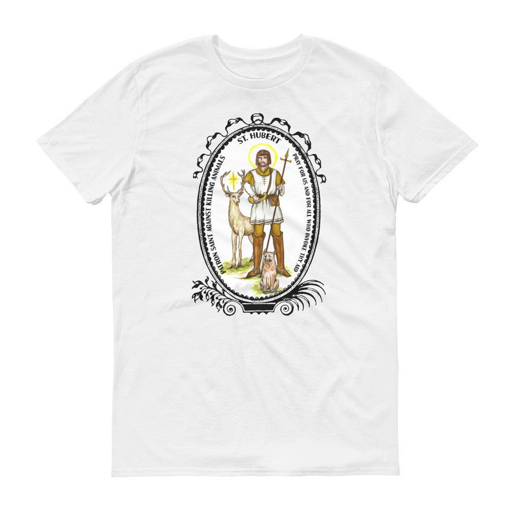 St Hubert Patron Against Killing Animals Unisex T-shirt