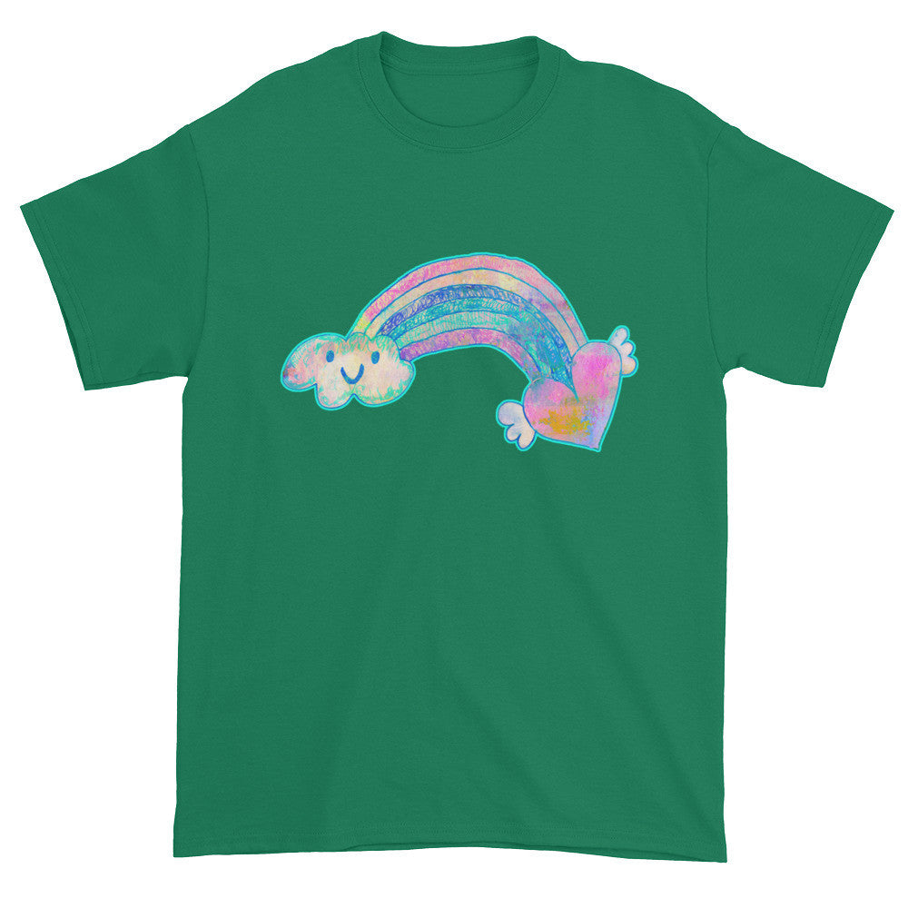 Cute Rainbow Heart Cloud Unisex T-shirt