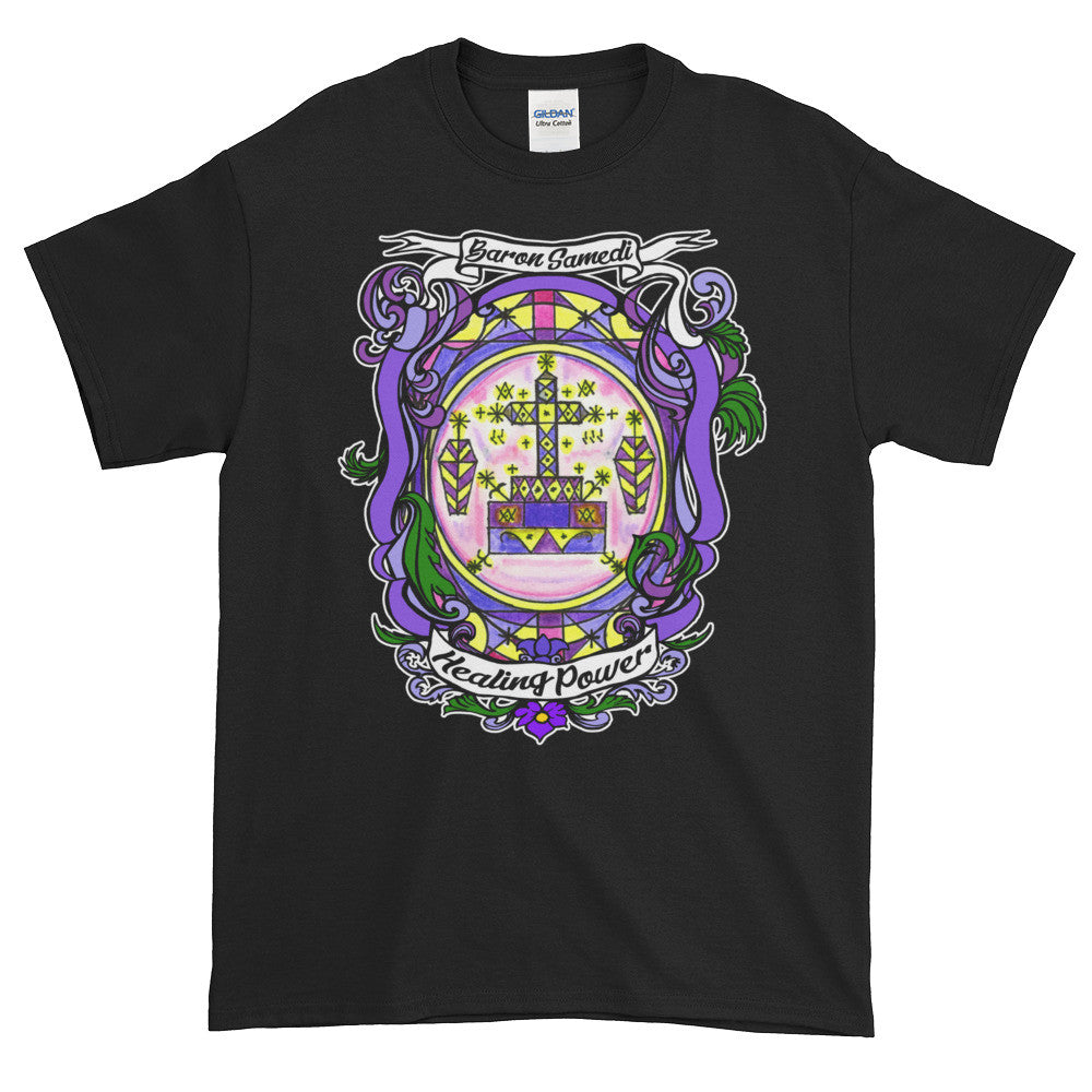 Baron Samedi Healing Power Lwa Veve Voooo Adult Unisex T-shirt
