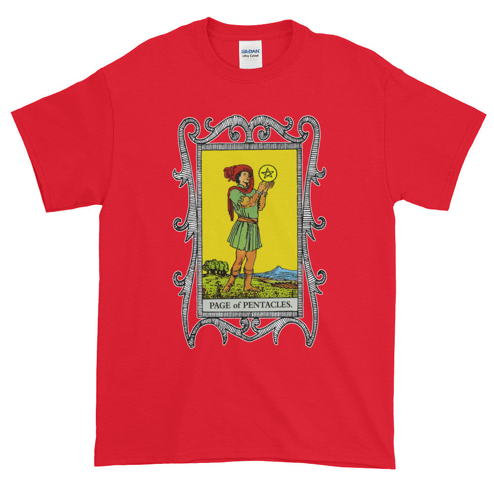 Page of Pentacles Tarot Card Adult Unisex T-shirt