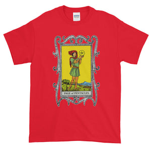 Page of Pentacles Tarot Card Adult Unisex T-shirt