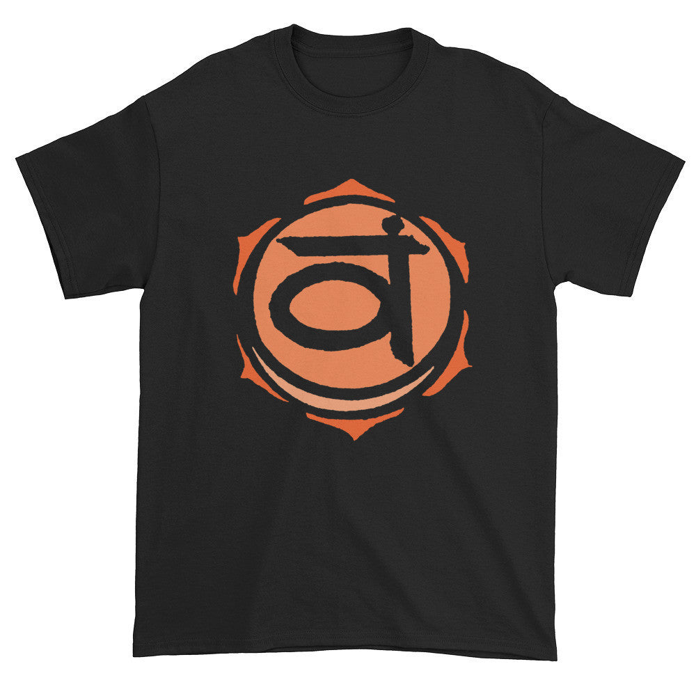 2nd Chakra Svadisthana for Vitality Unisex Black T-shirt