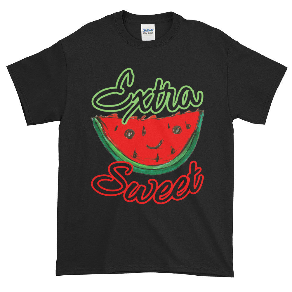 Extra Sweet Whimsical Watermelon Adult Unisex T-shirt