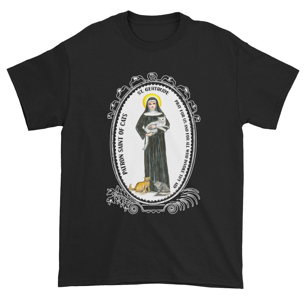 St Gertrude Patron of Cats Unisex T-shirt