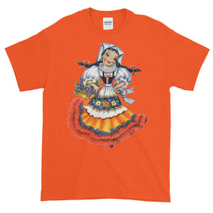 Eurasian Girl Retro Vintage Adult Unisex T-shirt