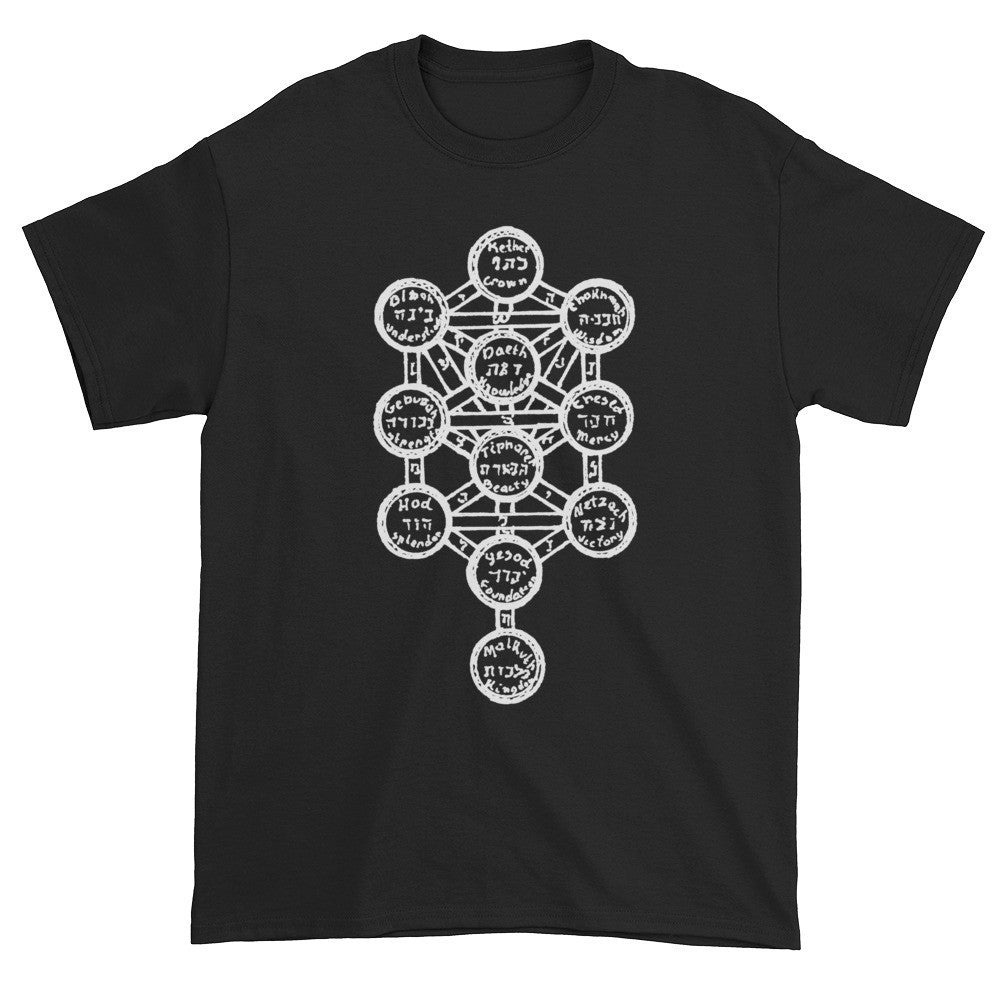 Kabbalah Tree of Life Unisex Black T-shirt