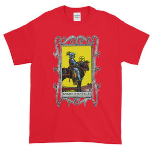 Knight of Pentacles Tarot Card Adult Unisex T-shirt