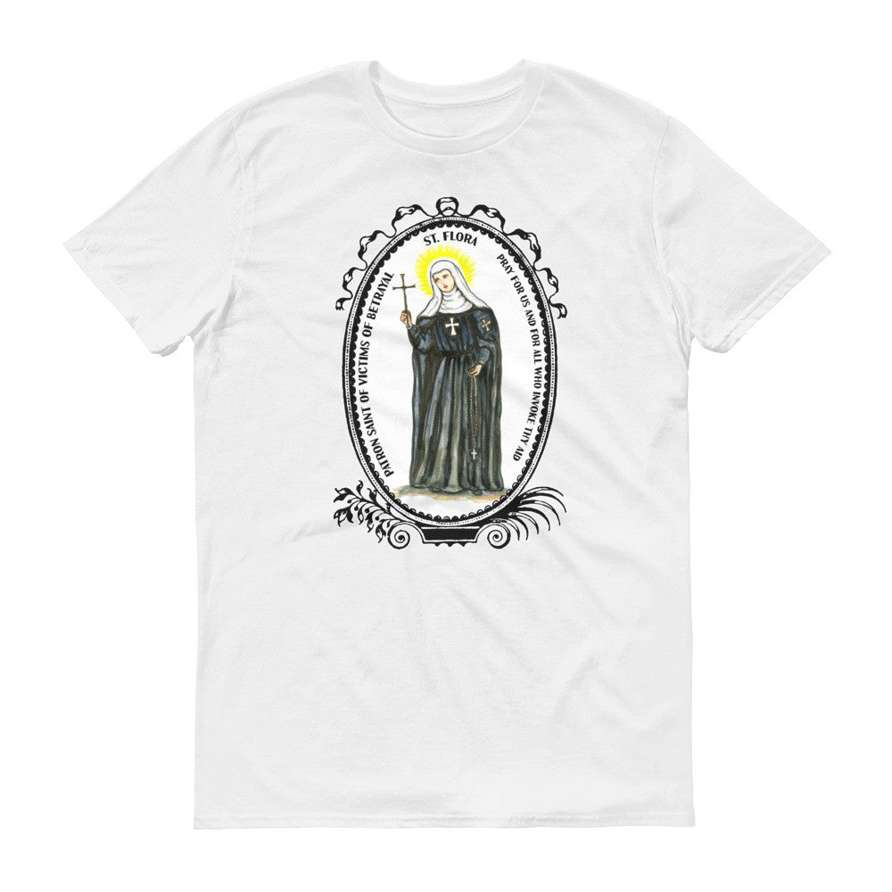 Saint Flora Patron of Victims of Betrayal Unisex T-shirt
