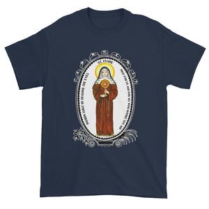 St Clare Patron of Healing the Eyes Unisex T-shirt