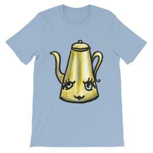 Whimsical Big Eyed Tea Pot Unisex T-shirt