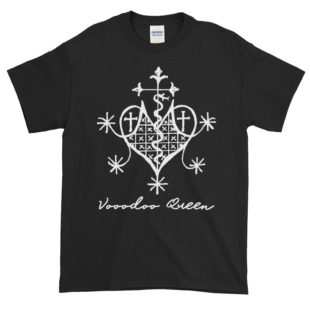 Marie Laveau Voodoo Queen Lwa Veve Love Voodoo Magic Adult T-shirt