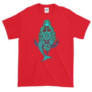 Beauty of the Sea Mermaid Compass Steer Anchor T-shirt