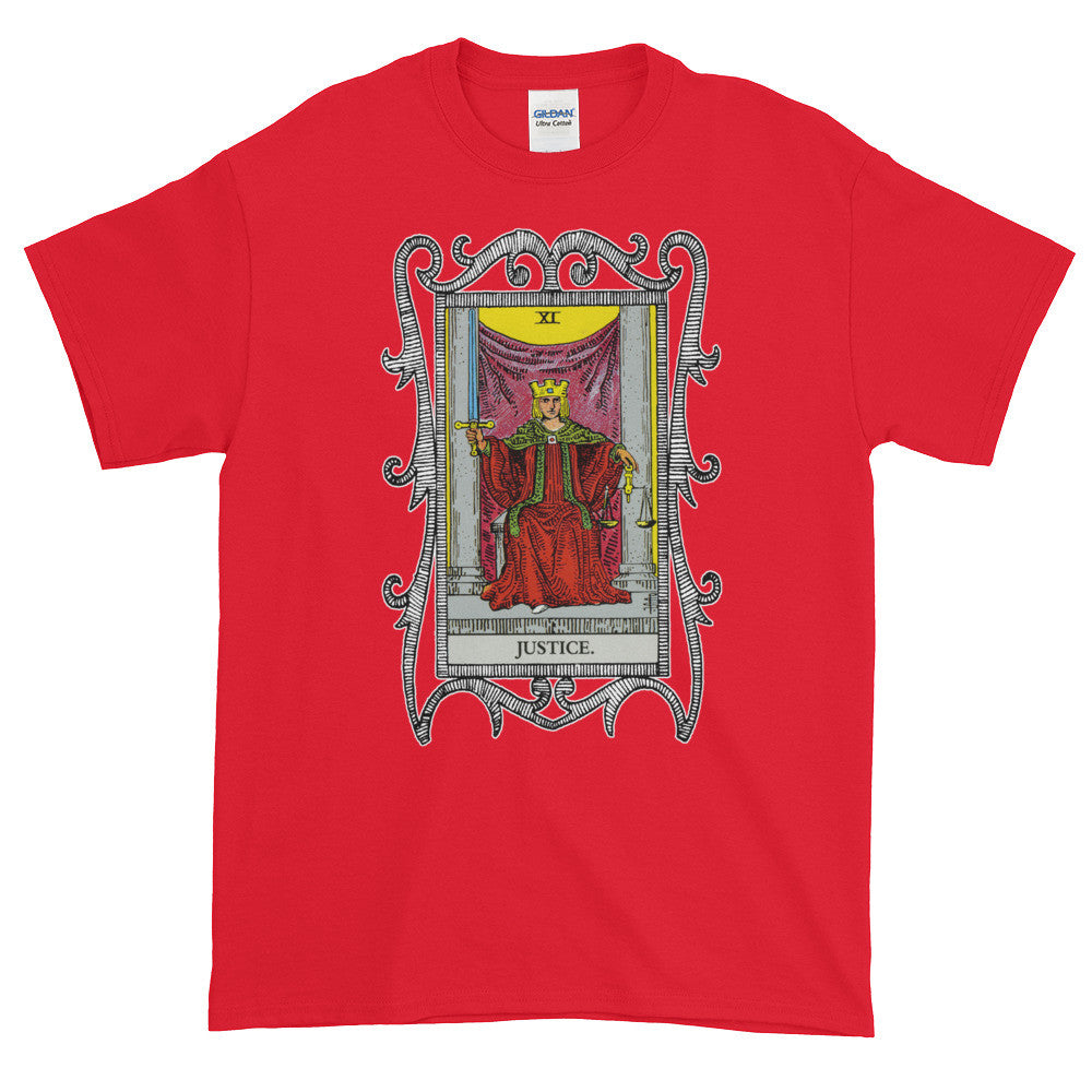 Justice Major Arcana Tarot Card Adult Unisex T-shirt