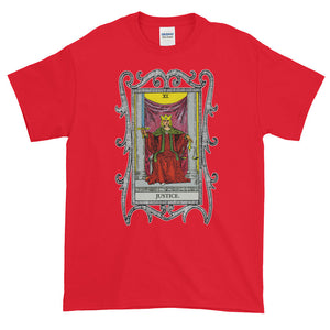 Justice Major Arcana Tarot Card Adult Unisex T-shirt