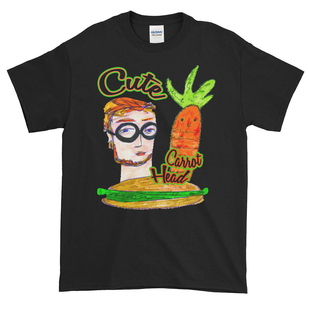 Cute Carrot Head Adult Unisex T-shirt