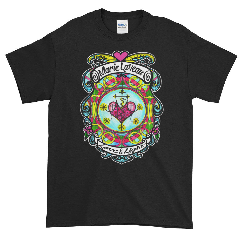 Marie Laveau Love and Light Lwa Veve Voooo Adult Unisex T-shirt