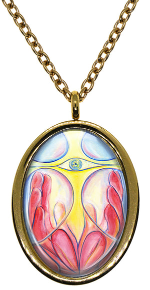 My Altar Faith Healing Eye of God Stainless Steel Pendant Necklace