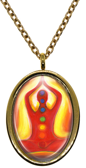 My Altar Kundalini Chakra Energy Power Stainless Steel Pendant Necklace