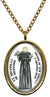 My Altar Saint Nicholas of Tolentino for Sick Animals & Crossing Over Stainless Steel Pendant Necklace