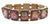 Reiki Symbols Brown Wood Stretch Prayer Bracelet