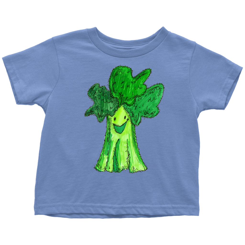 Cute Whimsical Broccoli Toddler T-Shirt