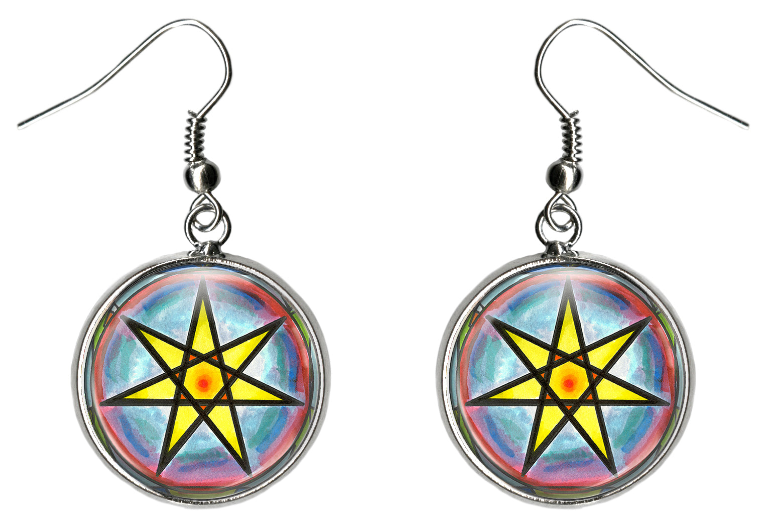 Fairy Star Silver Surgical Stainless Steel Hypoallergenic Earrings